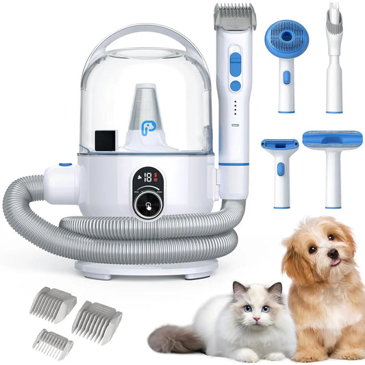 Dog Grooming Kit with 2L Vacuum Suction 99% Pet Hair