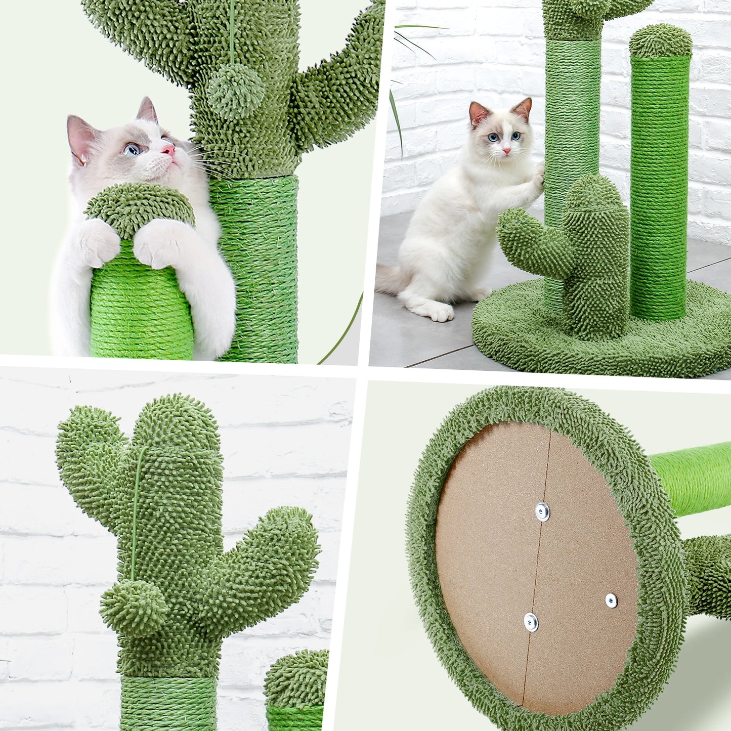 Cactus Cat Scratcher Cat Scratching Post with 3 Poles
