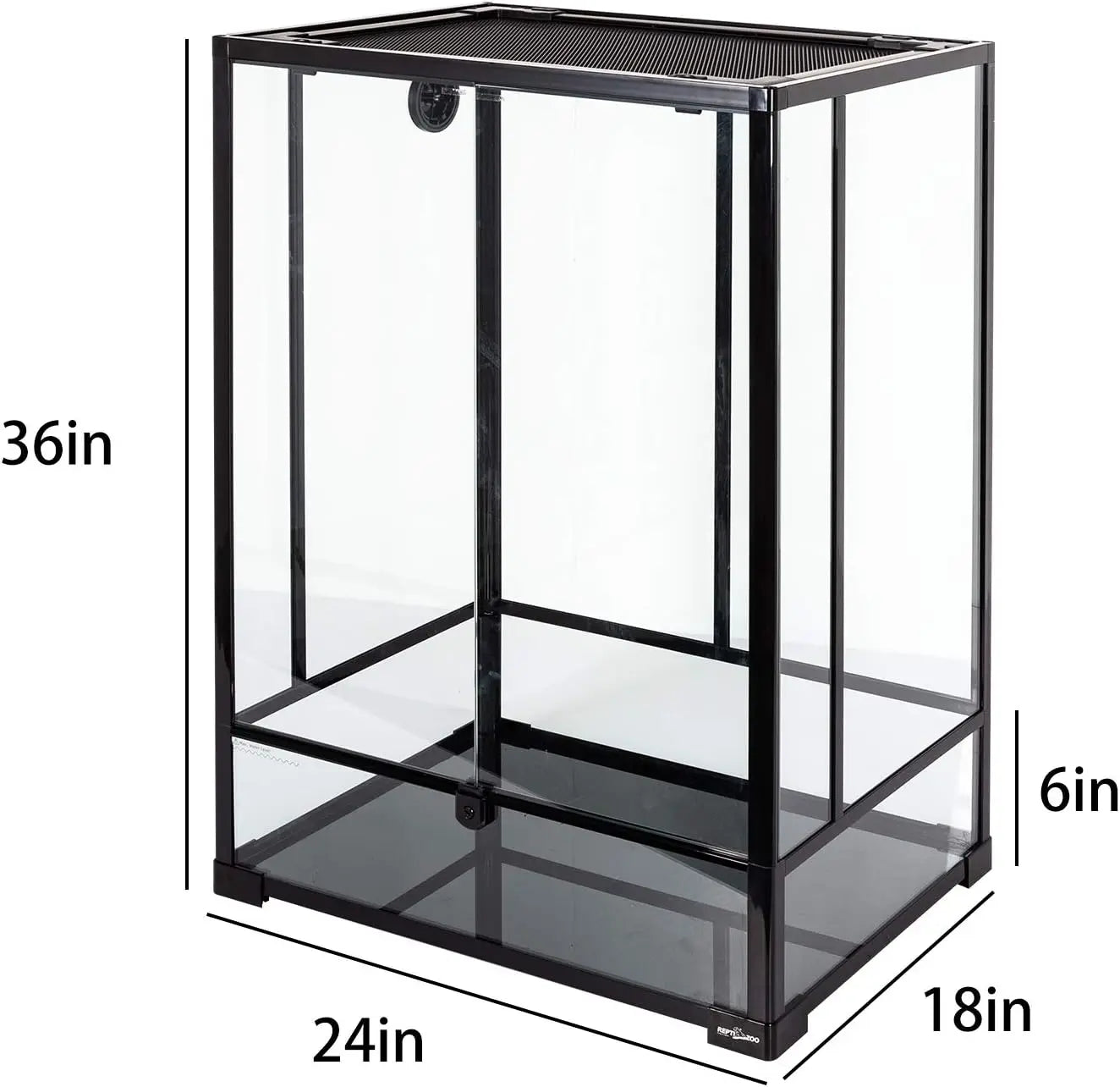24" x 18" x 36" Reptile Tall Glass Terrarium Habitat