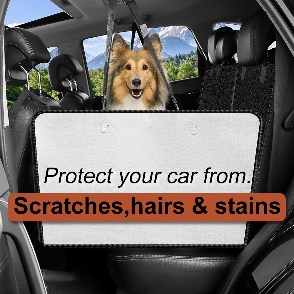 Back Seat Extender for Dogs Waterproof Dog Car Seat Cover