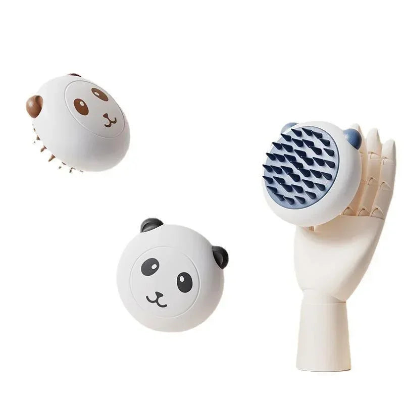 Dog Bath Brush Panda Massage Comb Pet Cat Cleaner Puppy Wash Tools