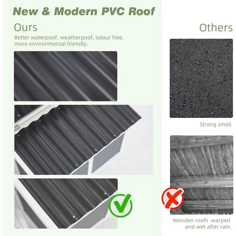 84” Large Chicken Coop for 8-10 Chickens Outdoor Hen House