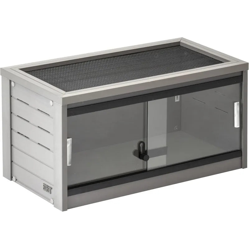 Pet® ECOFLEX 24" Small Mojave Reptile Habitat Enclosure Lounge in Grey