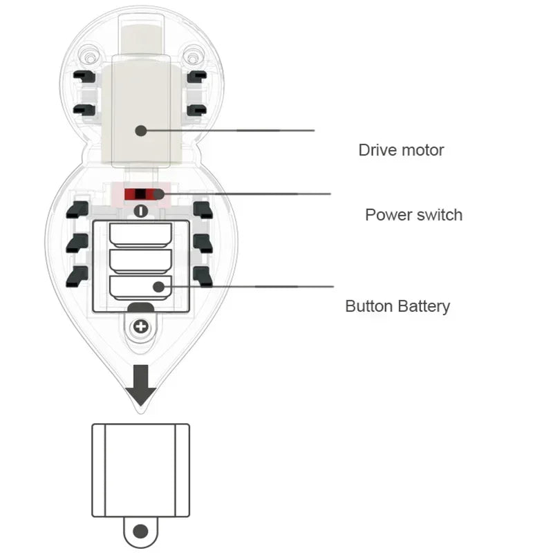 Cat Toy Electronic Remote Mouse Toys for Cats Interactive Teasing 360 Rotating Toy