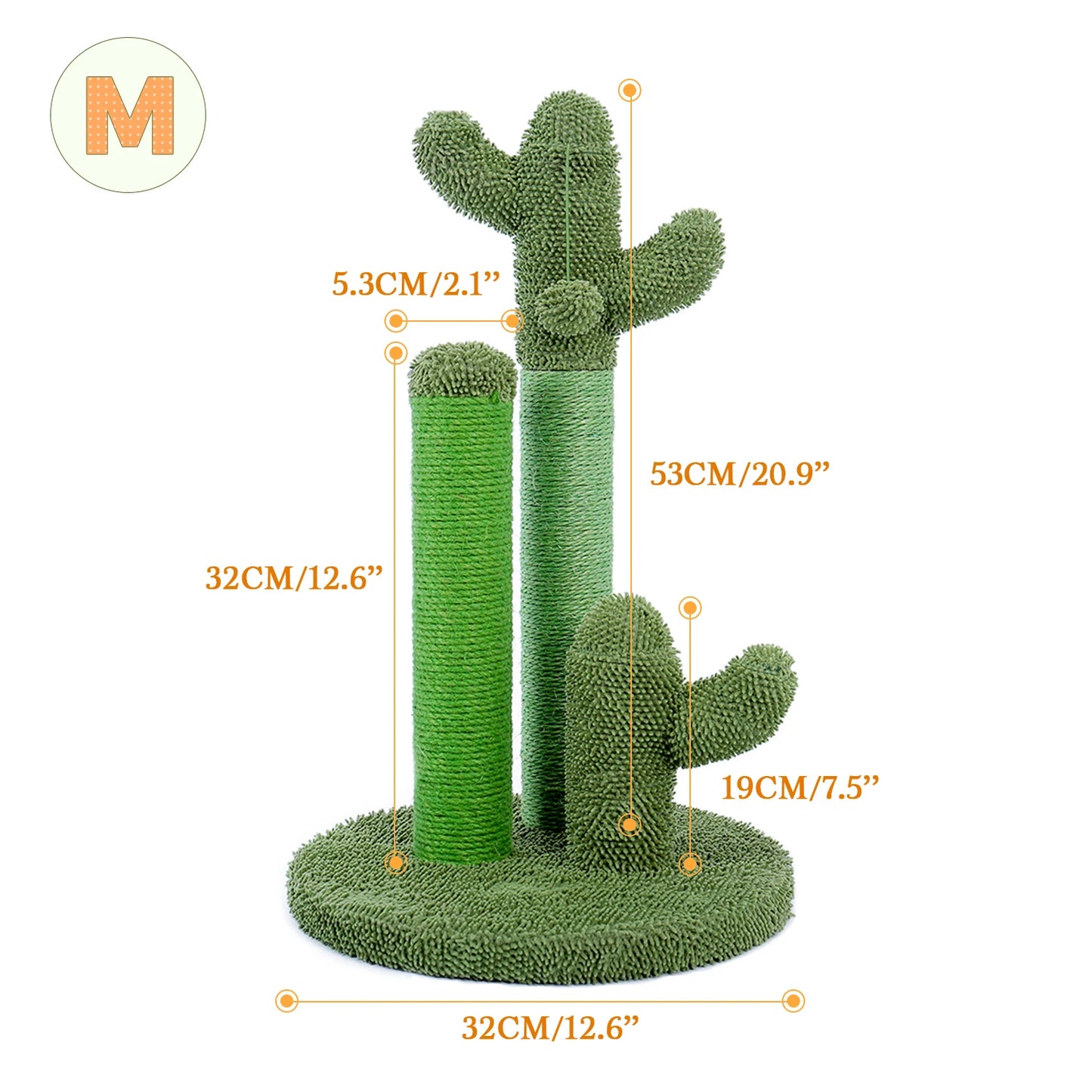 Cactus Cat Scratcher Cat Scratching Post with 3 Poles