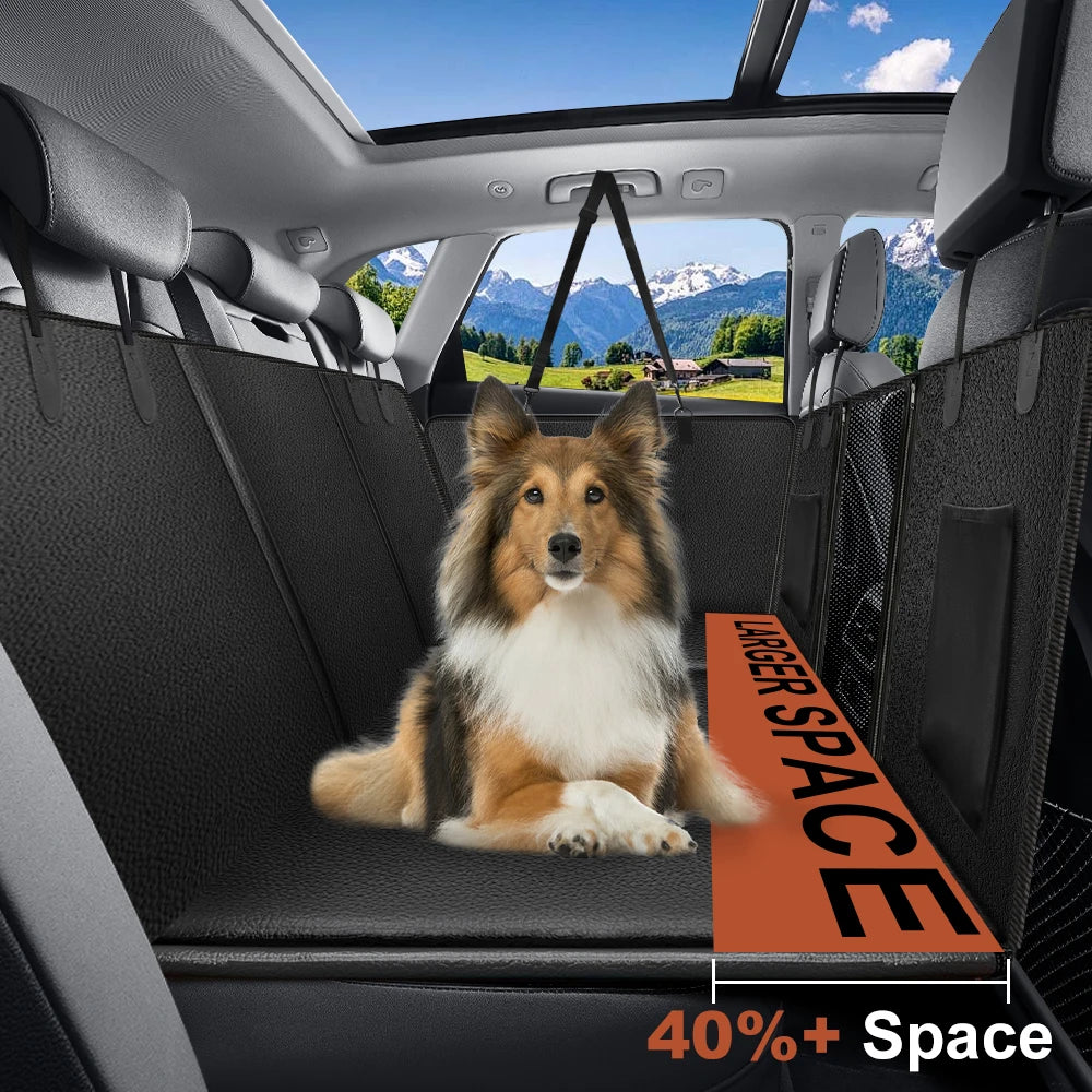 Back Seat Extender for Dogs Waterproof Dog Car Seat Cover
