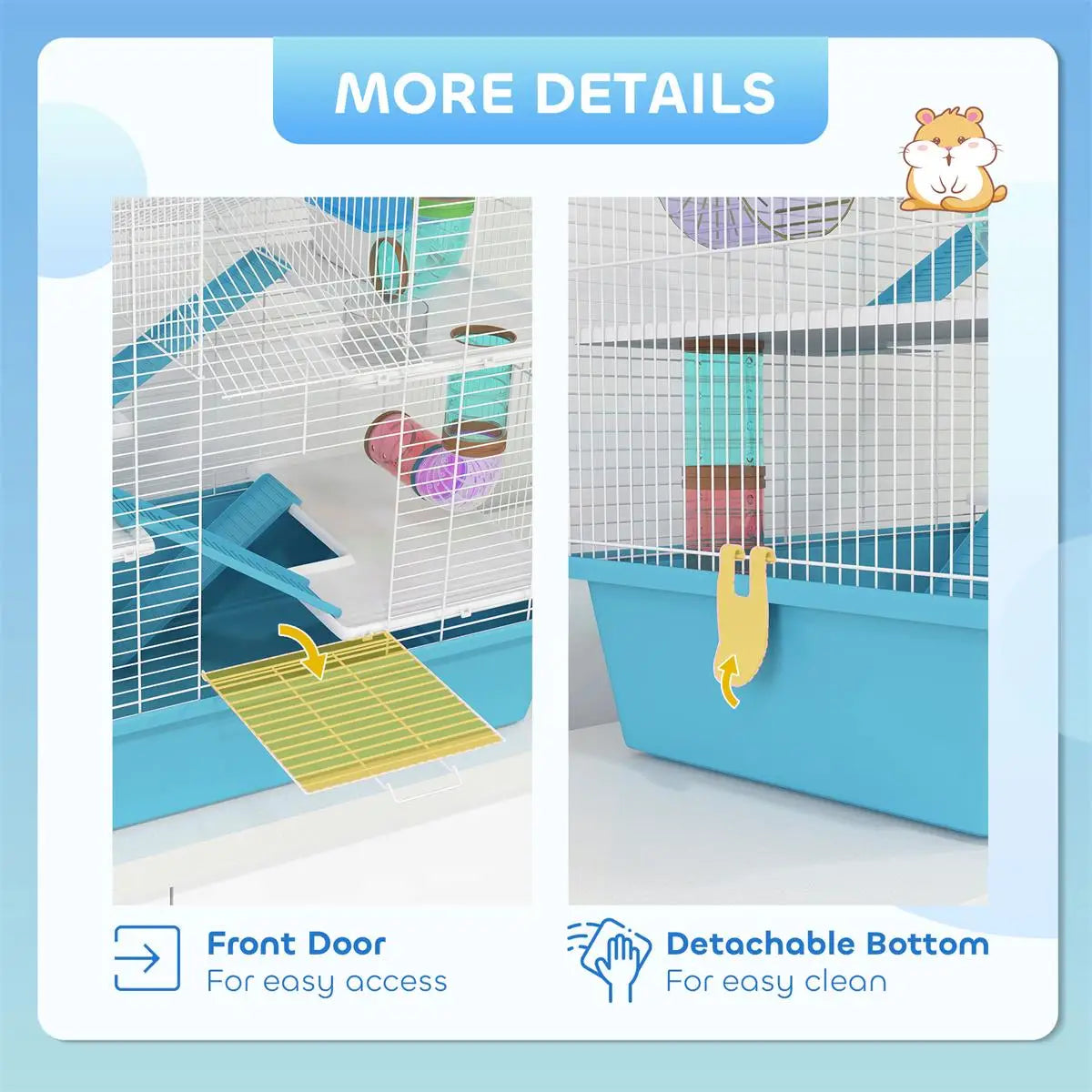 Escapade Hamster Cage - Spacious Pet Habitat for Small Animals