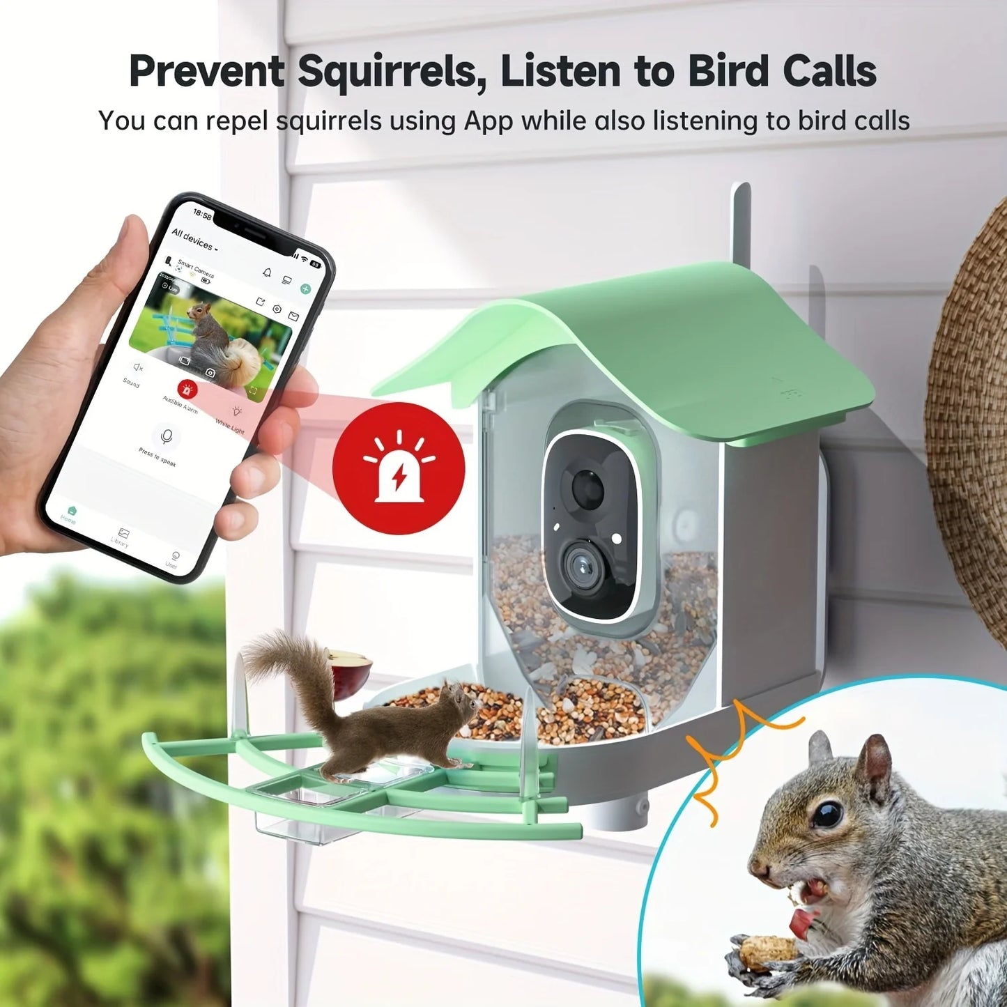 Smart Bird Feeder With Camera, AI Bird Species Identification