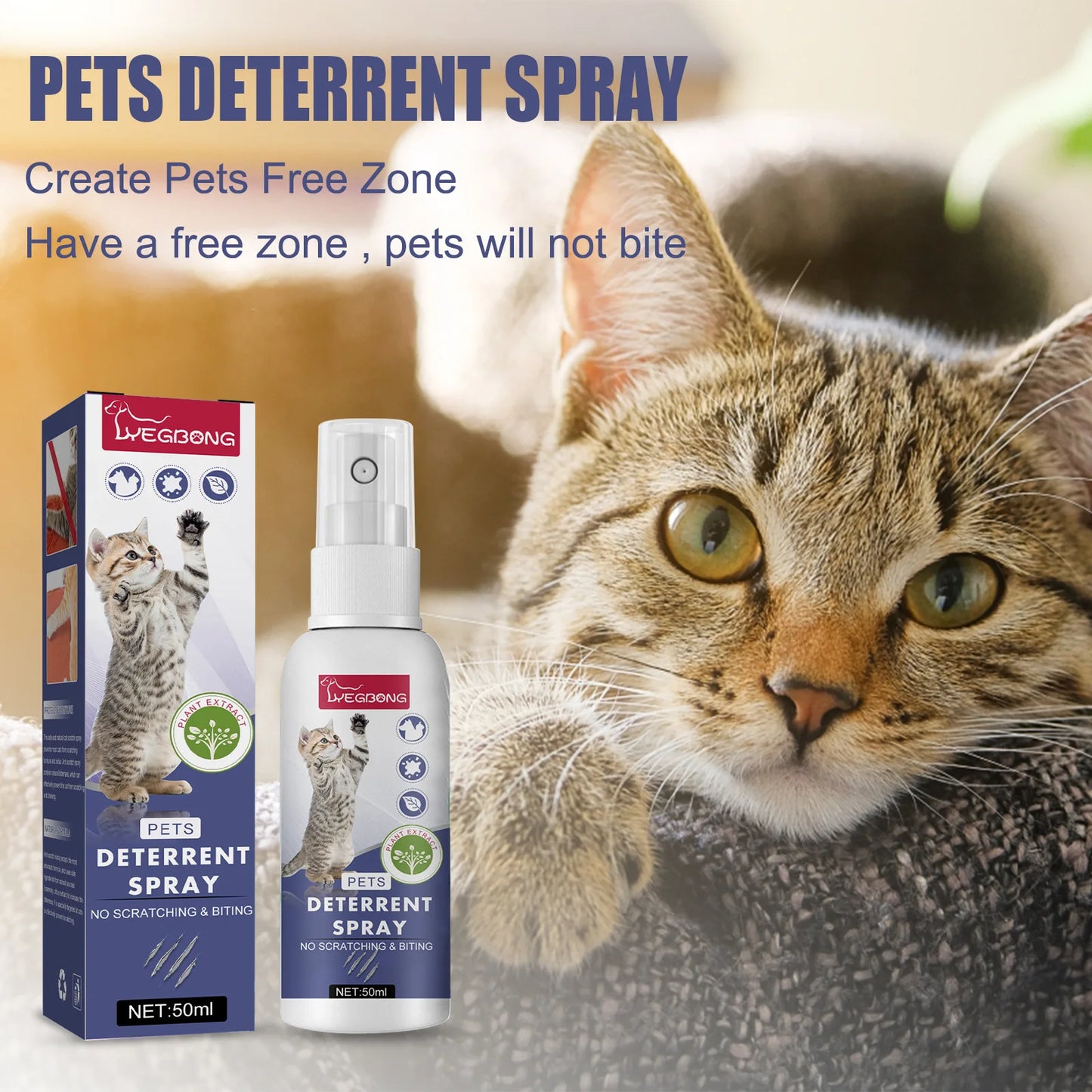 Cat Scratch Deterrent Spray Natural Scratching Training Aid