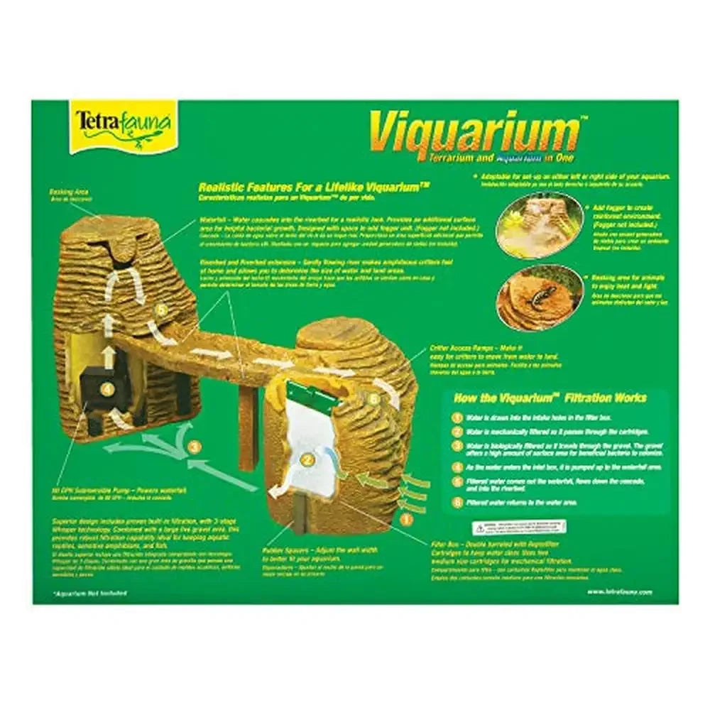 Fauna Viqaquarium All-In-One Terrarium Aquarium Ideal For Reptiles Amphibians
