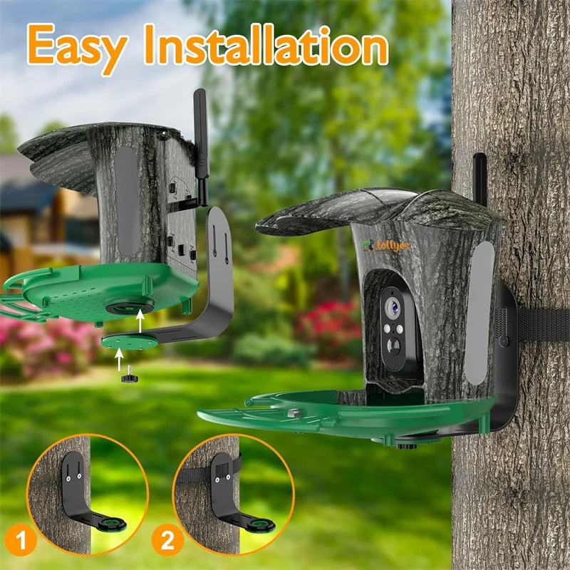 Smart Bird Feeder Camera with 64G Card for Wild Birds
