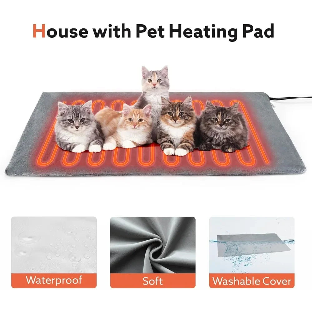 Heated Cat House for Outside in Winter Weatherproof Outdoor