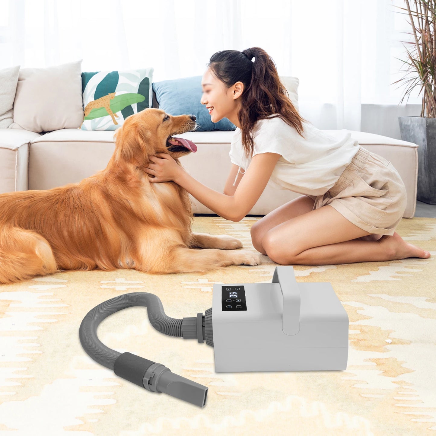 110V Puppy Blowing Grooming Dryer 2200W for Cats Dogs