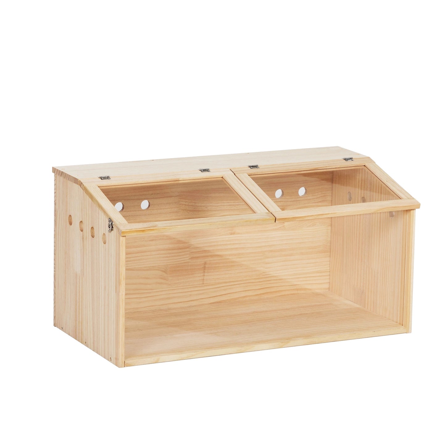 Middle Transparent Wooden Hamster Cage for Small Animals