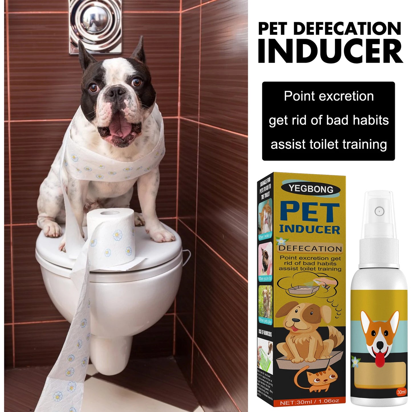Dog Potty Training Spray Helps Puppies Urine Stool Location