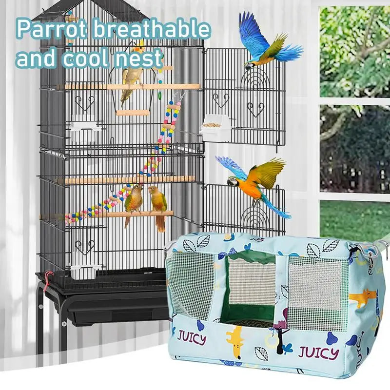 Bird Nest House Breathable Parrot Habitat Cave Tent