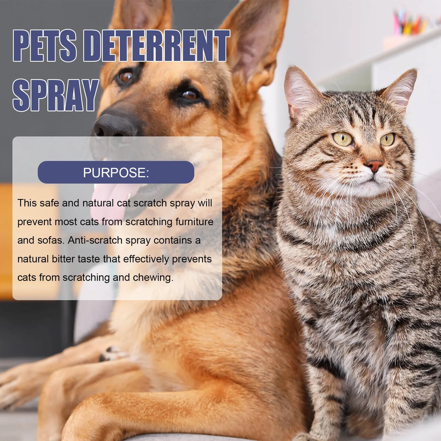 Cat Scratch Deterrent Spray Natural Scratching Training Aid