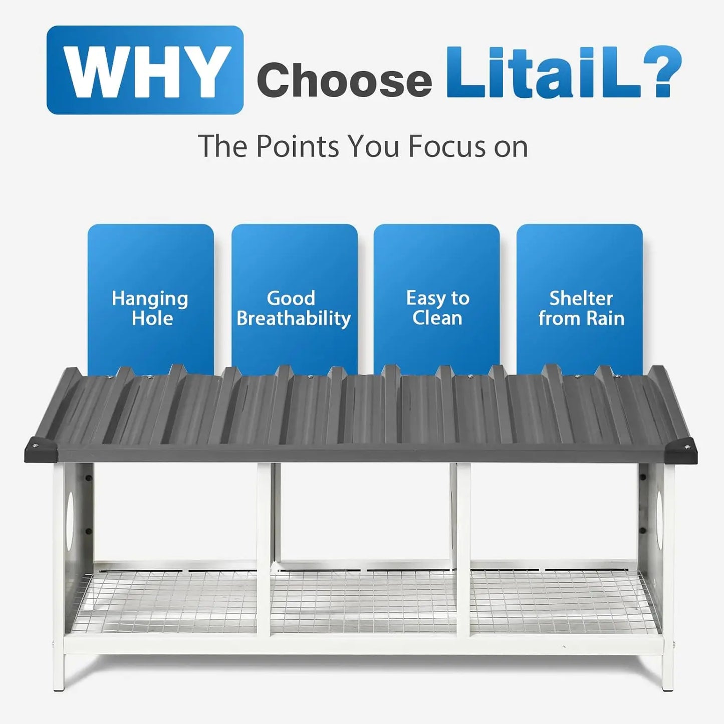 3 Compartments Nesting Box for Hens Metal Egg Laying Box