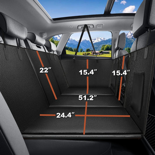 Back Seat Extender for Dogs Waterproof Dog Car Seat Cover