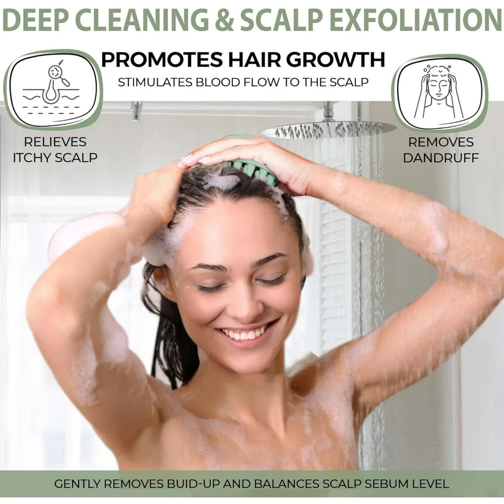 Scalp Massage Silicone Scalp Scrubber and Exfoliator