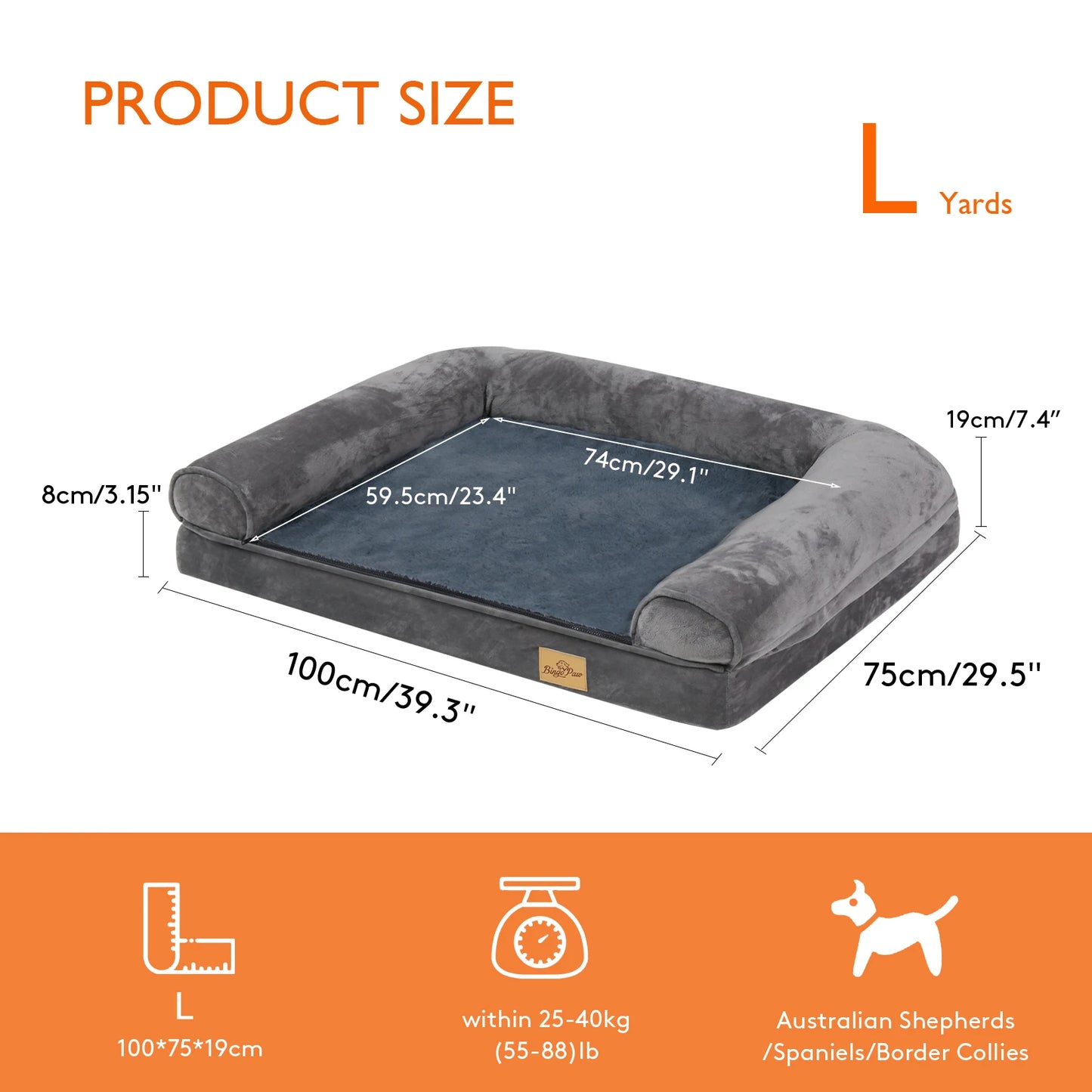 Dog Bed Extra Large Orthopedic Pet Mattress Cushion