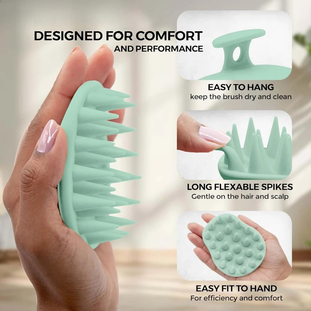Scalp Massage Silicone Scalp Scrubber and Exfoliator