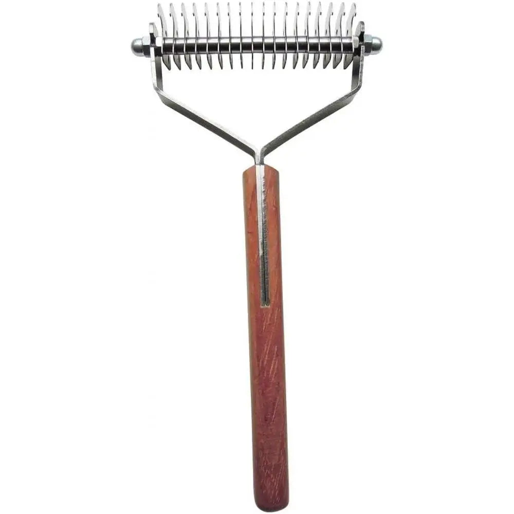 Double Wide Dematting Tool Dog Cat Grooming Rake Essential