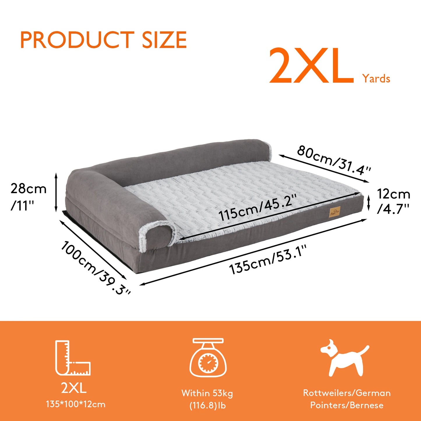 Waterproof Plush Dog Bed Warm Cat Cozy Lounger Machine Washable