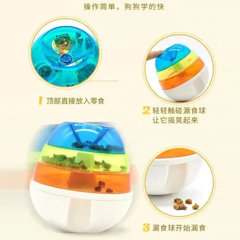 Pet Toy Safe Treat Dispensing Multifunctional Puzzle Ball