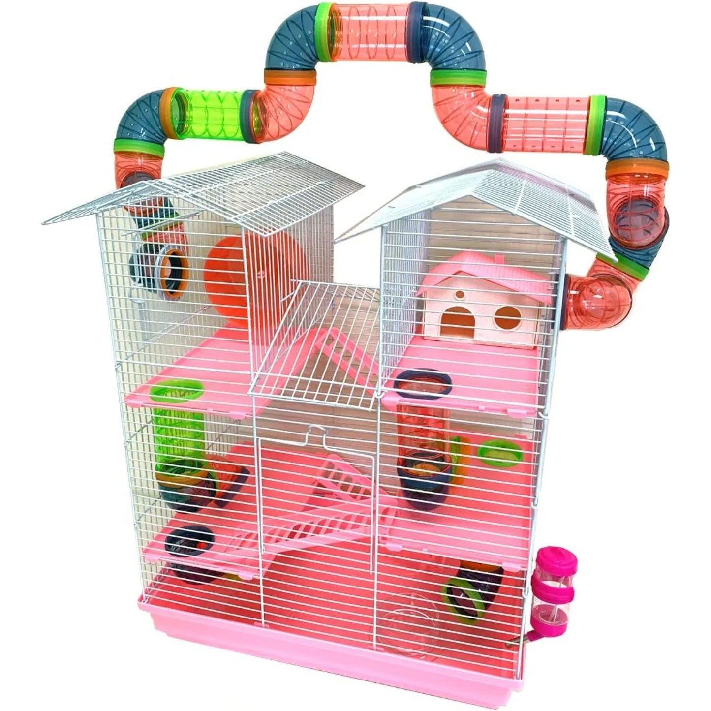 Twin Tower Habitat Hamster Home Expandable Animal Cage