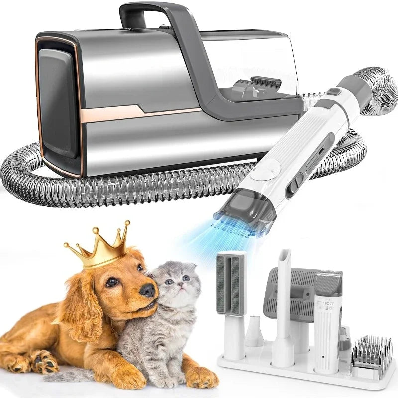 Home Dog Grooming Kit and Dog Hair Vacuum Removes 99% Hair