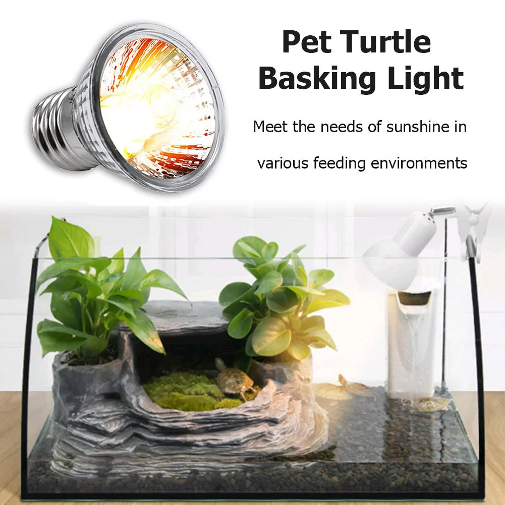 Reptile Tortoise UVA UVB Heating Lamp Bulb Turtle Basking Light