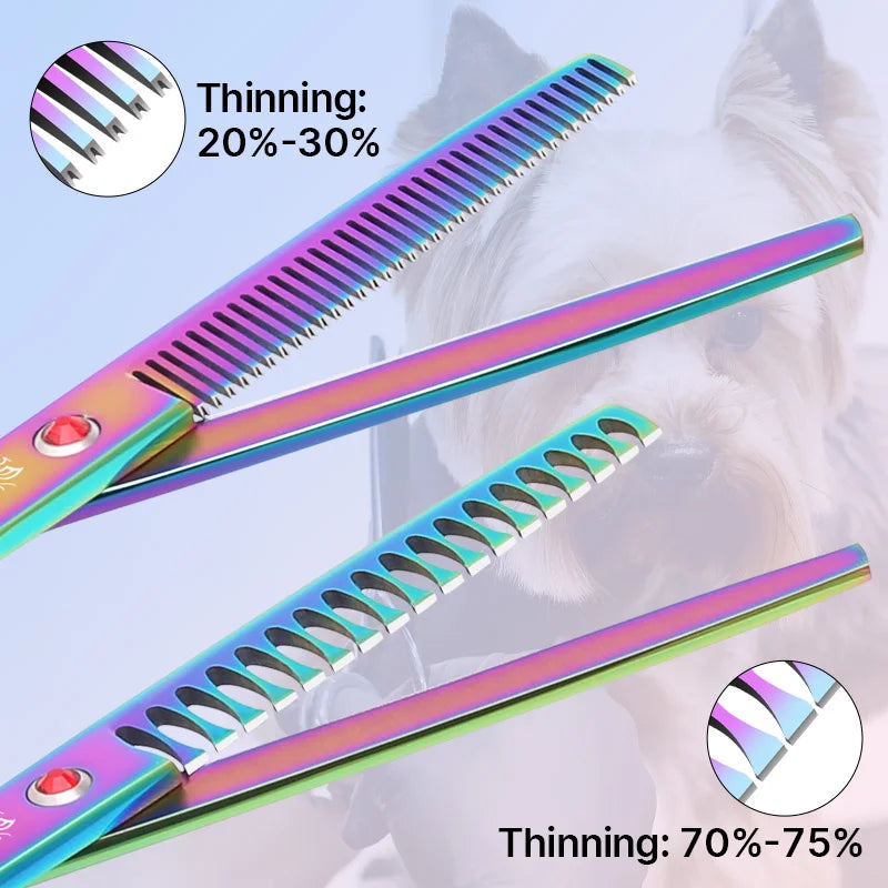 Fenice Classical Model Homeuse 9cr Steel Dog Grooming Scissors Set