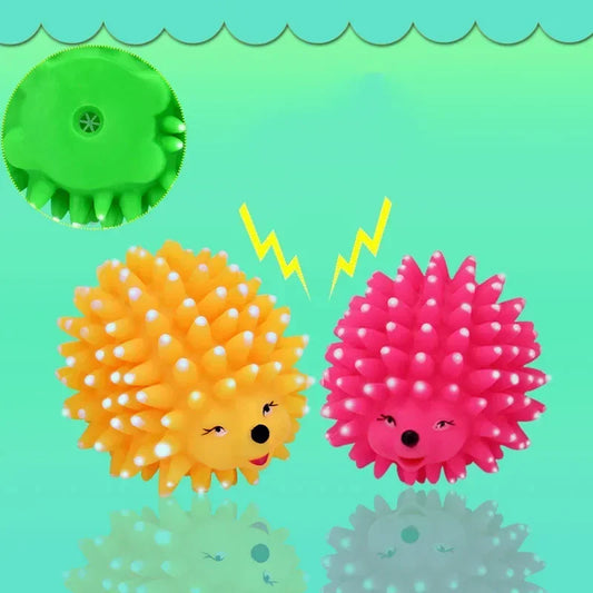 Realistic Hedgehog Soft Squeaky Pet Dog Ball Toys For Small Dogs