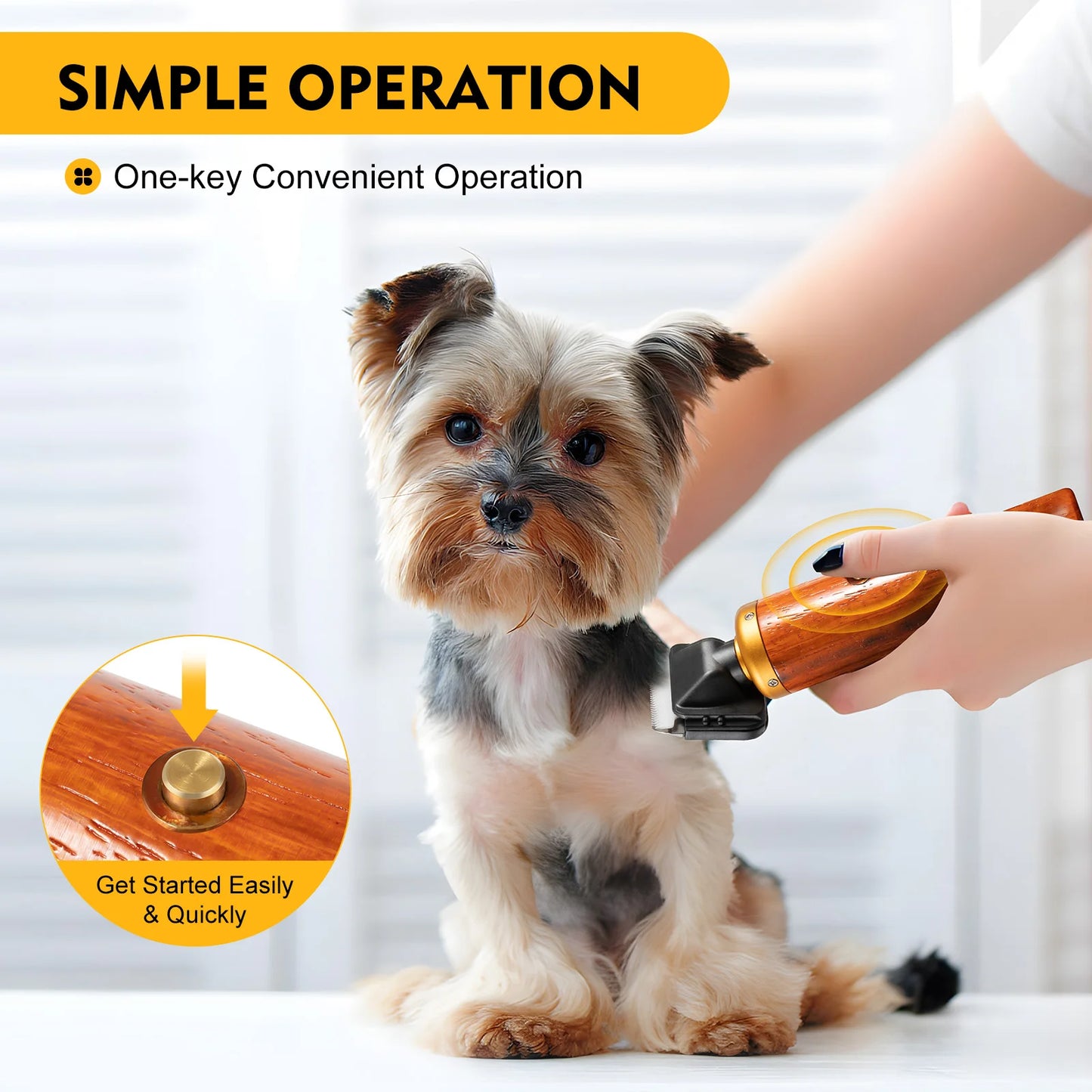 Sheep Shears Animal Clipper Wood Electric Sheep Goat Clipper 55W