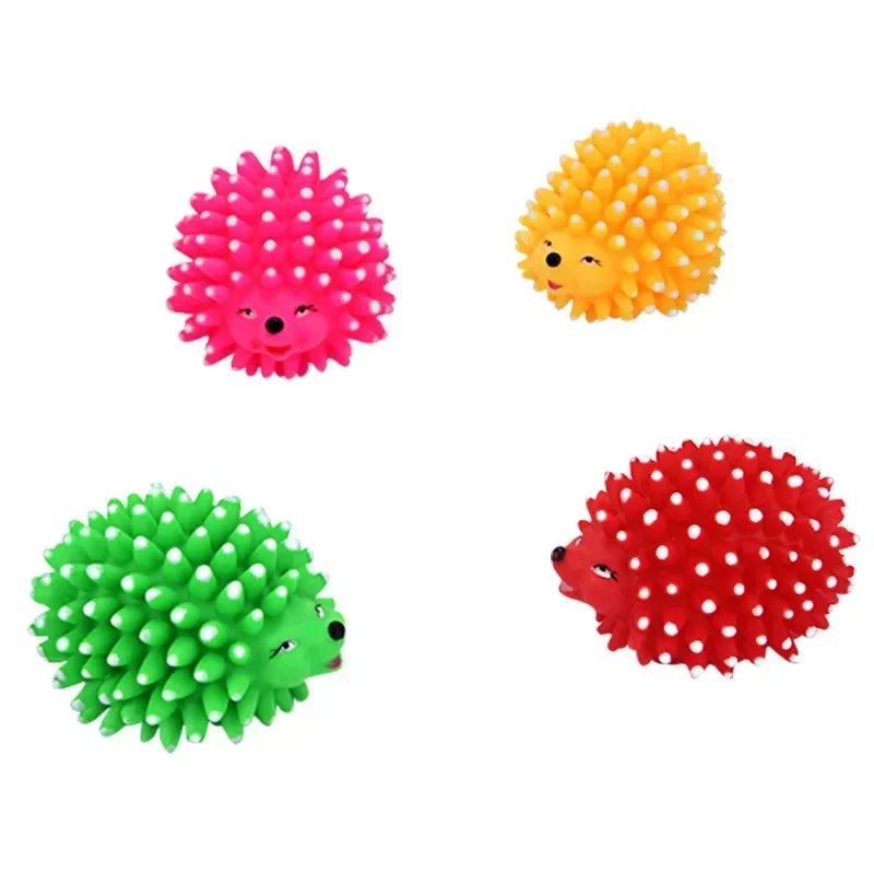 Realistic Hedgehog Soft Squeaky Pet Dog Ball Toys For Small Dogs