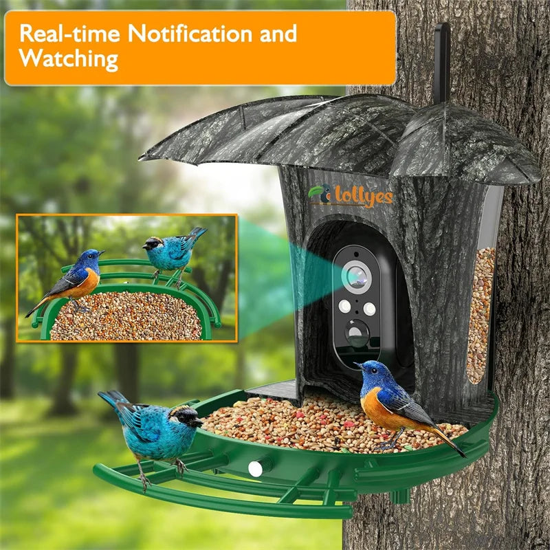 Smart Bird Feeder Camera with 64G Card for Wild Birds