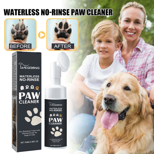 Yegbong 100ml Pet Paw Cleaner Foam Rinse-Free Dog Cat Cleaner
