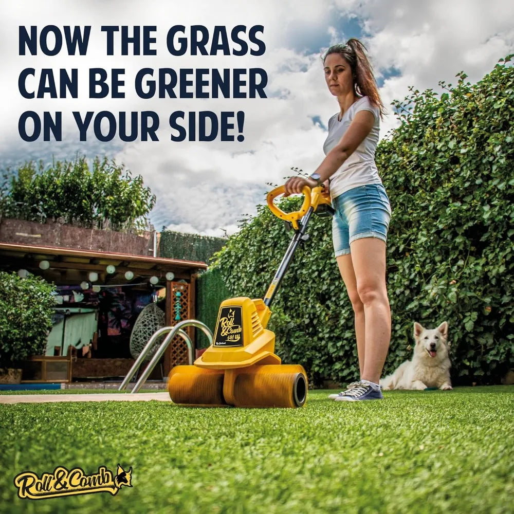 Sweeper Broom by Roll & Comb, Corded Electric Power Rake