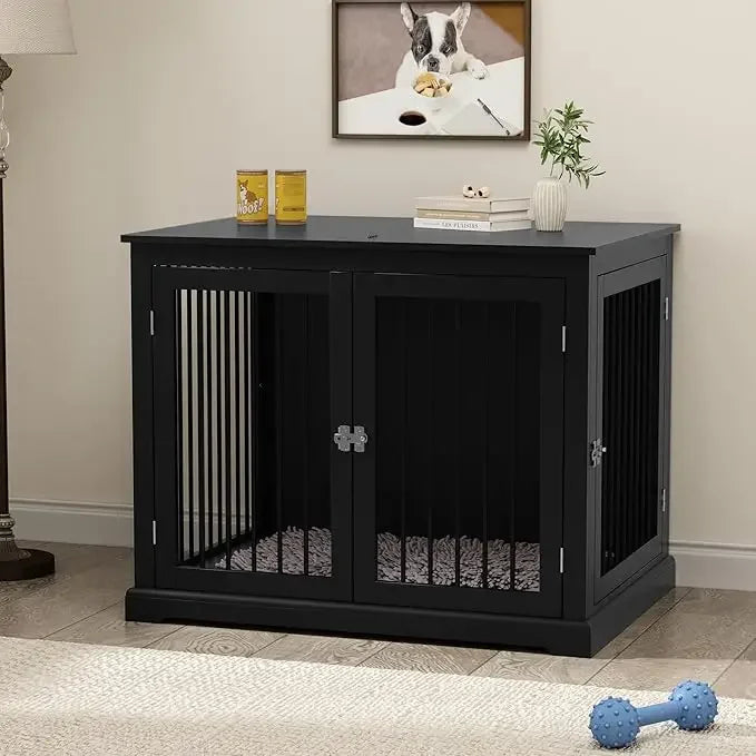 Furniture Style Dog Crate with Cushion for Small Dogs