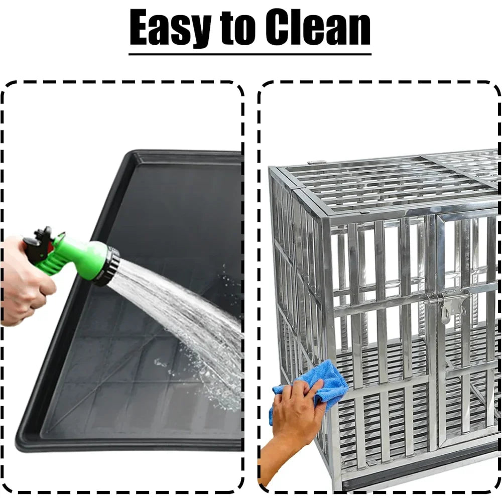 47 Inch Stainless Steel Dog Cage for Large Medium Small Dogs