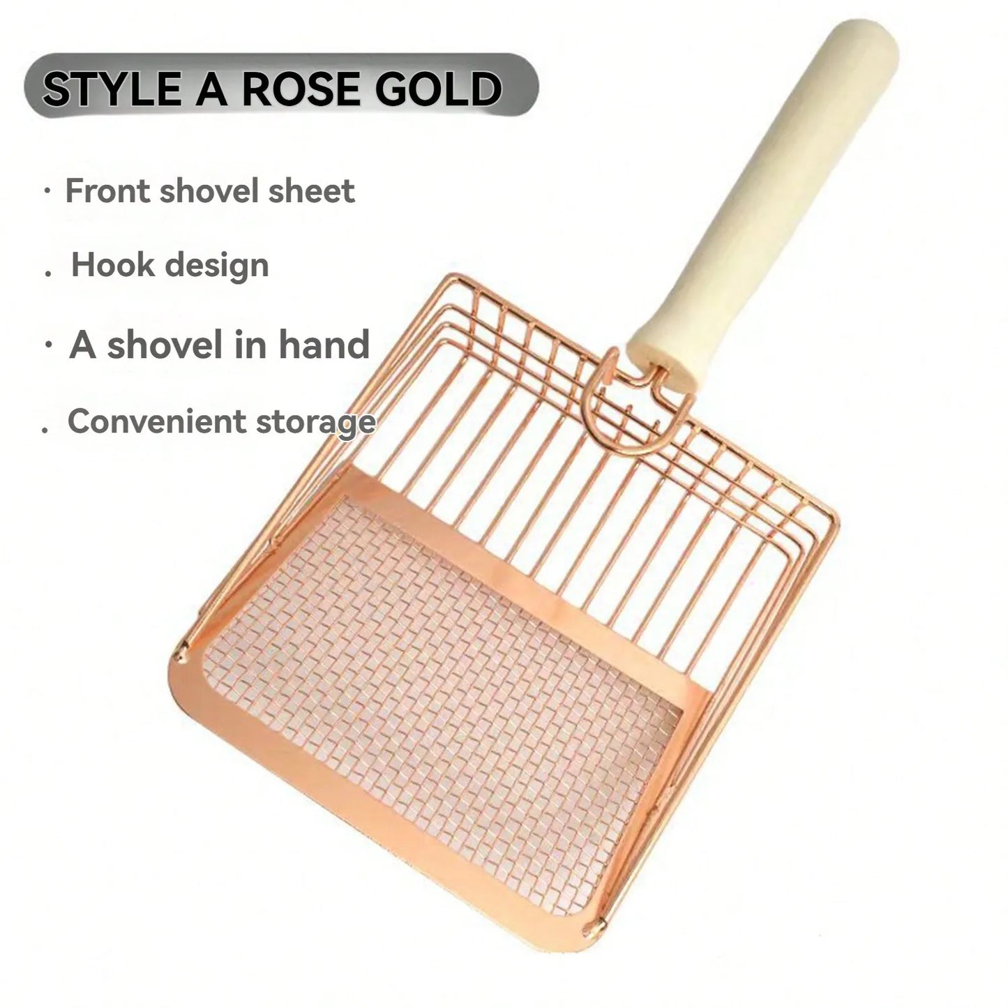 Cat Litter Scoop Fast Sifting Stainless Steel Poop Scooper