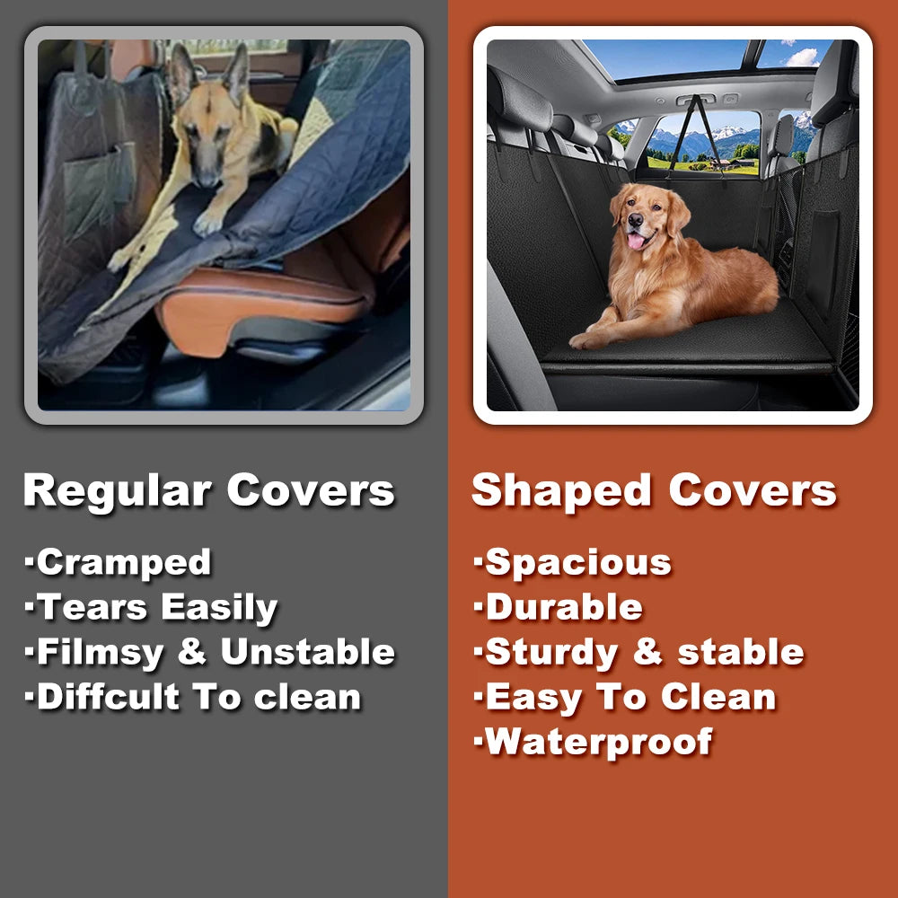 Back Seat Extender for Dogs Waterproof Dog Car Seat Cover
