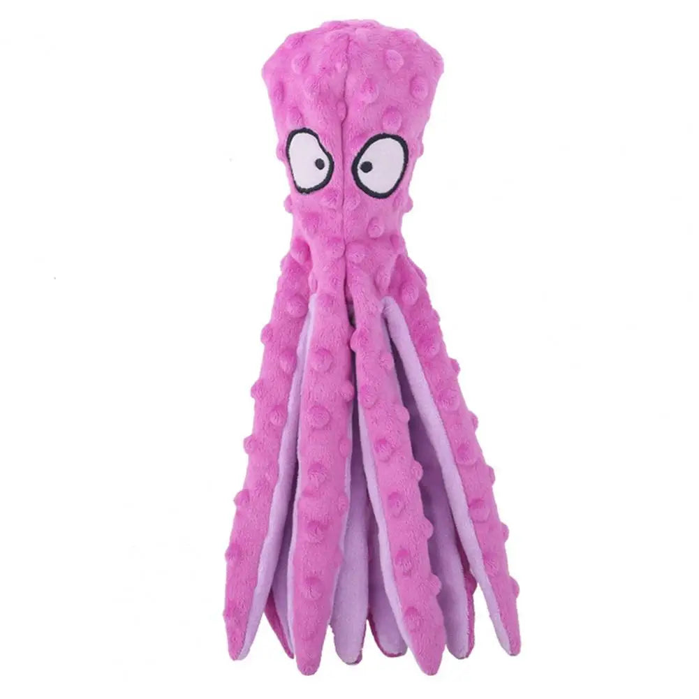 Dog Toy Bite Resistant Plush Safe Octopus Puppy Toy