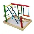 Bird Life Wood Playpen – Perfect for Cockatiels Play Area
