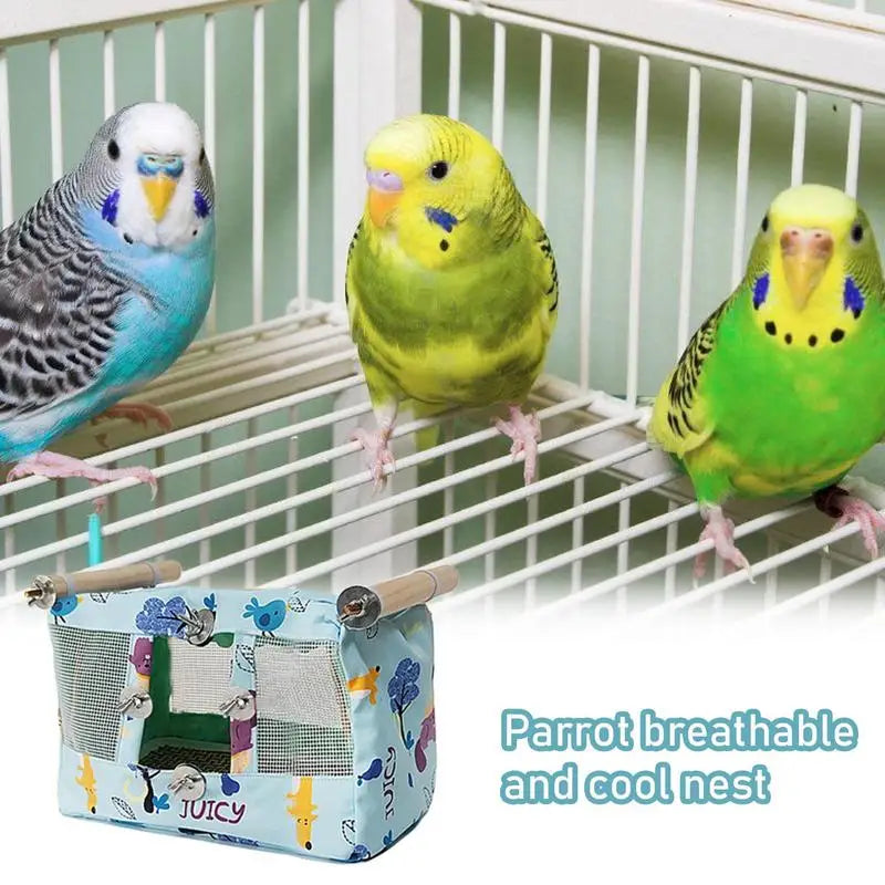 Bird Nest House Breathable Parrot Habitat Cave Tent