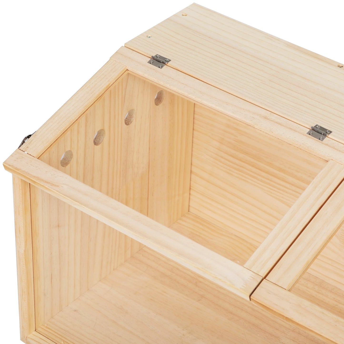 Middle Transparent Wooden Hamster Cage for Small Animals