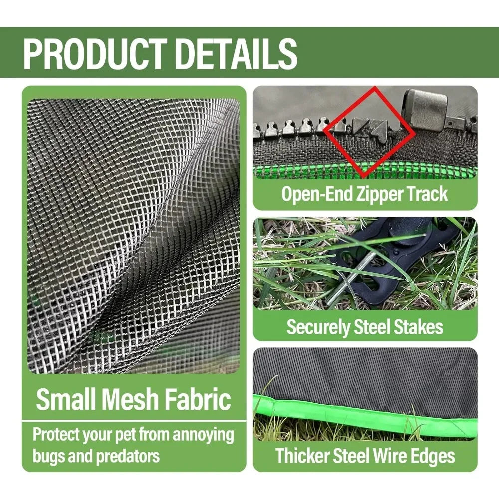 6-in-1 Outdoor Cat Play Tents and Tunnels Portable Enclosures