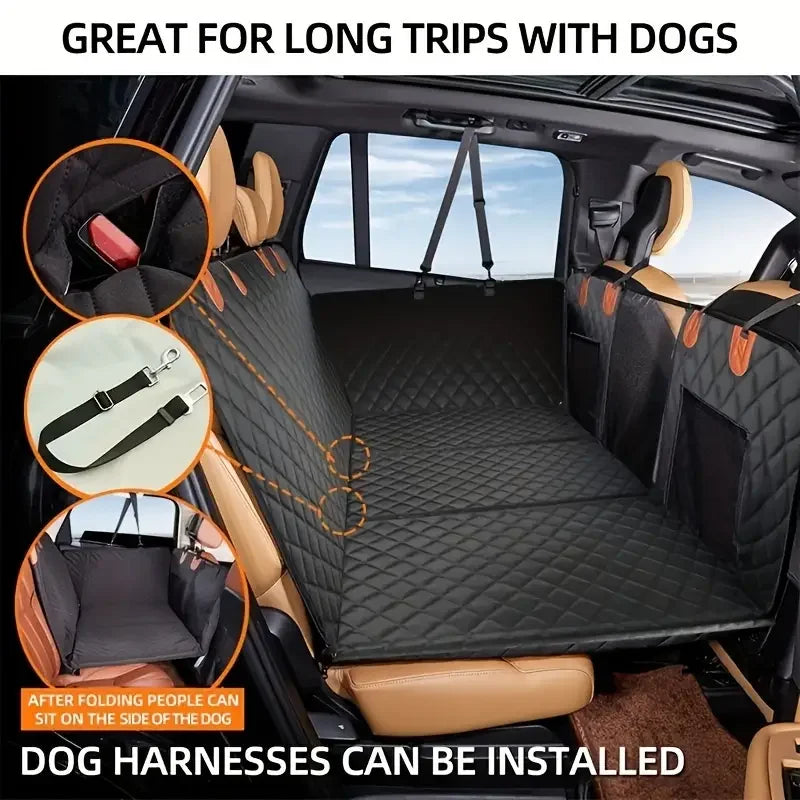 Ultimate Waterproof Dog Car Seat Cover with Anti-Slip Design