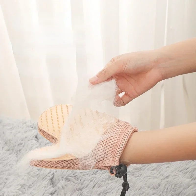 Pet Glove Cat Grooming Glove Cat Hair Deshedding Brush Remover